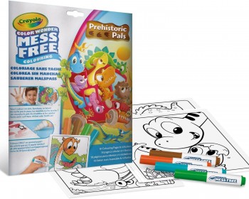 LIBRO DE COLOREAR SIN MANCHAS PREHISTORIA CRAYOLA 757158