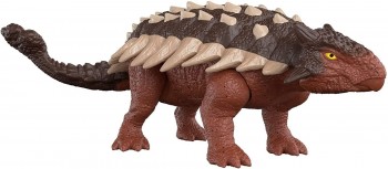 DINOSAURIO JURASSIC WORLD ANKYLOSAURUS RUGE Y GOLPEA MATTEL 446HDX36