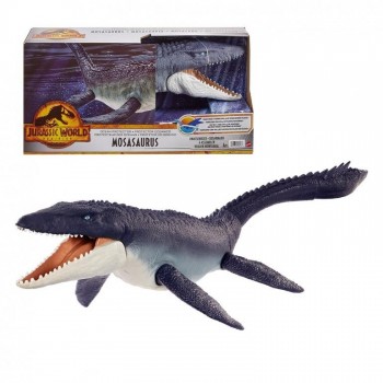 DINOSAURIO JURASSIC WORLD MOSASAURUS DEFENSOR DEL OCEANO MATTEL 446HGV34