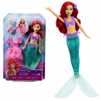 MUÑECA DE ARIEL SIRENA  A PRINCESA MATTEL 446HMG49