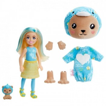 MUÑECA CHELSIE BARBIE CUTIE REVEAL OSITO DELFIN MATTEL 446HRK30
