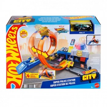 PISTA HOT WHEELS ESTACION DE POLICIA MATTEL