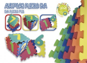 PUZZLE 10 PZS GOMA EVA SUELO NUMEROS TACHAN REF-73910013