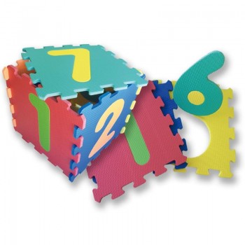 PUZZLE 10 PZS GOMA EVA SUELO NUMEROS TACHAN REF-73910013