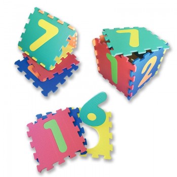 PUZZLE 10 PZS GOMA EVA SUELO NUMEROS TACHAN REF-73910013