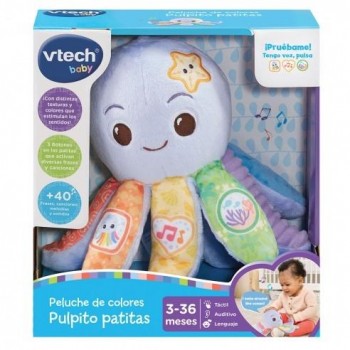 PELUCHE BEBE DE COLORES PULPO PATITAS VTECH