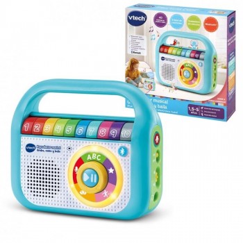 REPRODUCTOR BEBE MUSICAL GRABA CANTA Y BAILA VTECH