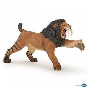 ANIMAL PAPO SMILODON RUGIENDO