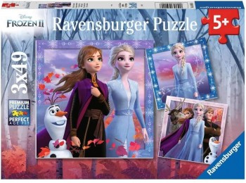 PUZZLE FROZEN II 3X49 PZAS RAVENSBURGER