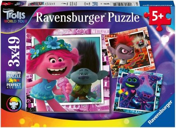 PUZZLE TROLLS 3X49 PZAS RAVENSBURGUER 050819