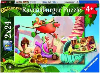 PUZZLE GIGANTOSAURS 2X24 PZAS  RAVENSBURGUER 051267