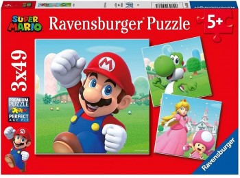 PUZZLE MARIIO 3X49 PZAS RAVENSBURGER