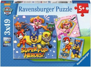 PUZZLE PATRULLA CANINA 3X49 PZAS RAVENSBURGER