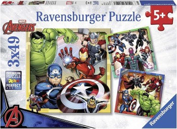 PUZZLE AVENGERS 3X49 PZAS RAVENSBURGER