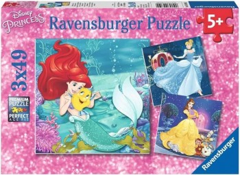 PUZZLE PRINCESAS 3X49 PZAS RAVENSBURGUER 093502