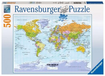 PUZZLE MAPA MUNDO 500 PZAS RAVENSBURGER147557