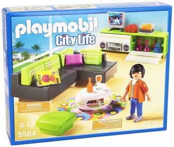 PLAYMOBIL SALA DE ESTAR MODERNA 5584