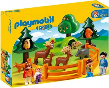 PLAYMOBIL 1 2 3 PARQUE DE ANIMALES 6772