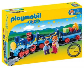 PLAYMOBIL 1-2-3 TREN CON VIAS  6880