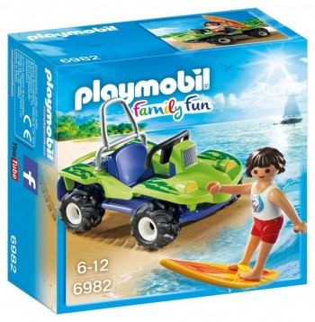 PLAYMOBIL FAMILY FUN SURFISTA CON QUAD 6982