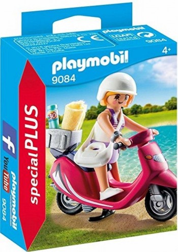 PLAYMOBIL PLUS MUJER CON SCOOTER 9084