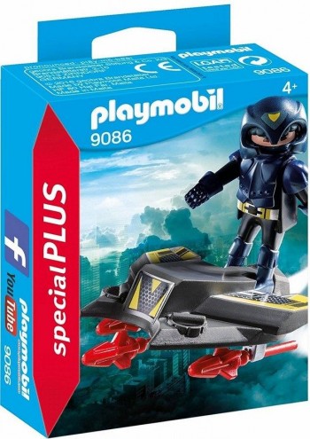 PLAYMOBIL PLUS ESPIA CON JET 9086