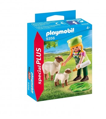 PLAYMOBIL SPECIAL PLUS GRANJERA CON OVEJAS 9356