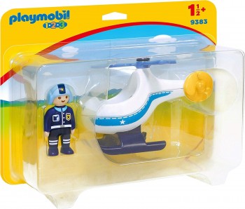 PLAYMOBIL 123 HELICOPTERO POLICIA 9383