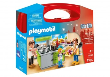 PLAYMOBIL CYTY LIFE MALETA COCINA 9543