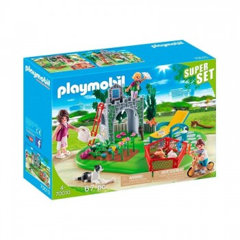 PLAYMOBIL FAMIY FUN SUPER SET FAMILIA EN JARDIN 70010