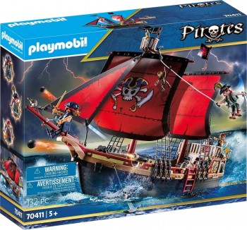 PLAYMOBIL BARCO PIRATA CALAVERA  70411