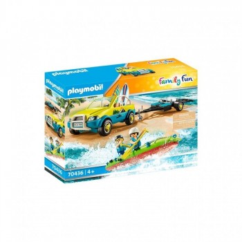 PLAYMOBIL FAMIY FUN COCHE DE PLAYA CON CANOA 70436