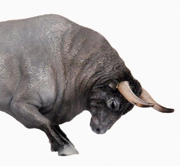 TORO CARDENO EMBISTIENDO DECUBE