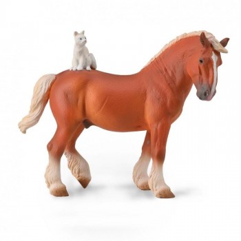 ANIMAL COLLECTA CABALLO TIRO CON GATO 90188916