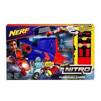 NERF NITRO FLASHFURY CHAOS LANZA COCHES HASBRO