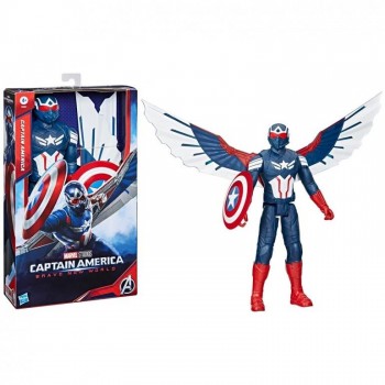 FIGURA DELUXE CAPITAN AMERICA TITAN HASBRO 456F9301