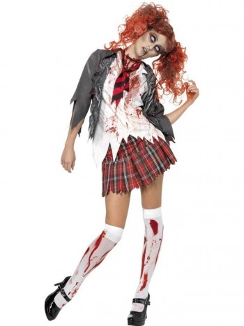 DISFRAZ COLEGIALA ZOMBIE ADULTA SMIFFYS 32929