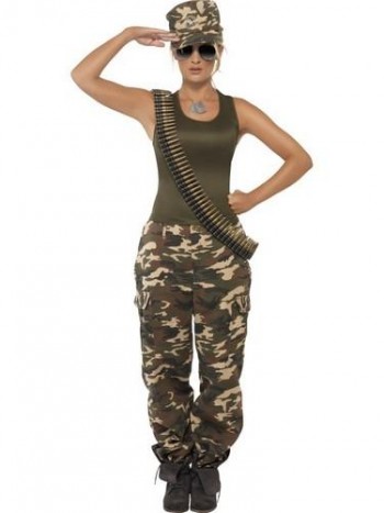 DISFRAZ CHICA MILITAR ADULTA SMIFFYS 35457