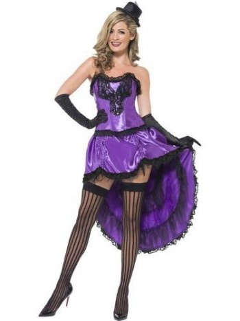 DISFRAZ BURLESCO MORADO ADULTA SMIFFYS 43884