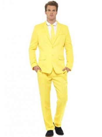 DISFRAZ TRAJE AMARILLO ADULTO SMIFFYS 43525