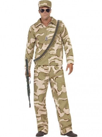 DISFRAZ MILITAR COMANDO HOMBRE T-M ADULTO SMIFFYS 41036