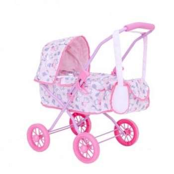 PEPPA PIG CARRO COHE CAPOTA CLASICO CON BOLSO 45X57 DEQUBE 931PEPA3939