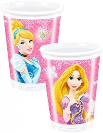 VASOS PRINCESA RAPUNZEL 8 UNIDADES