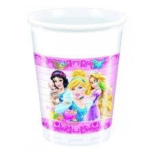 VASOS PRINCESAS Y ANIMALES 8 UNIDADES