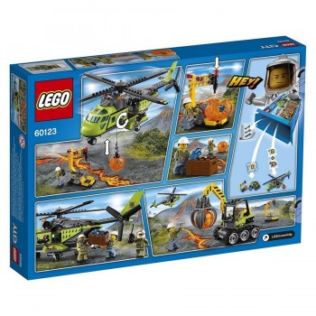 LEGO CITY VOLCAN:HELICOPTERO SUMINISTROS 60123