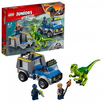 LEGO JUNIOR JURASSIC CAMION RESCATE RAPTOR 10757