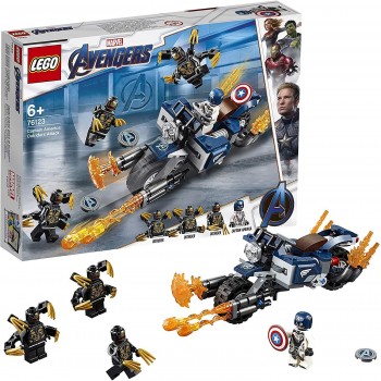 LEGO AVENGERS CAPITAN AMERICA ATAQUE DE LOS OUTRIDERS 76123