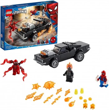 LEDO SUPER HEROES SPIDERMAN Y EL MOTORISTA FANTASMA VS CARINAGE 76173