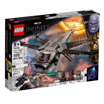 LEGO SUPER HEROES BLACK PANTHER DRAGON FLYER 76186