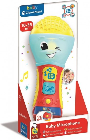 BABY MICROFONO PARLANTE MUSICAL CLEMENTONI 17522